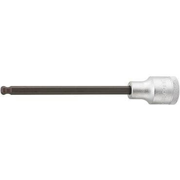 Socket wrench screwdriver 1/2" with ball head for hex socket screws, long type IN 19 LK
